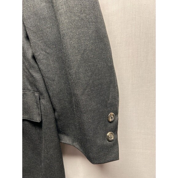 Brooks Brothers Sport Coat Men’s 45M 2 Button Sleeve Charcoal Grey Wool - Picture 4 of 13